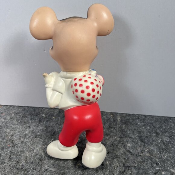 Vtg DELL WALT DISNEY HITCHHIKING HOBO MICKEY MOUSE SQUEAKY TOY - Picture 4 of 15
